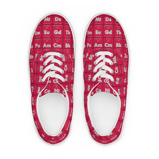 Periodic Table Women's Lace-Up Canvas Shoes