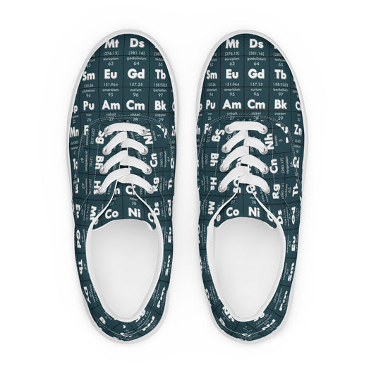 Periodic Table Men's Lace-Up Canvas Shoes